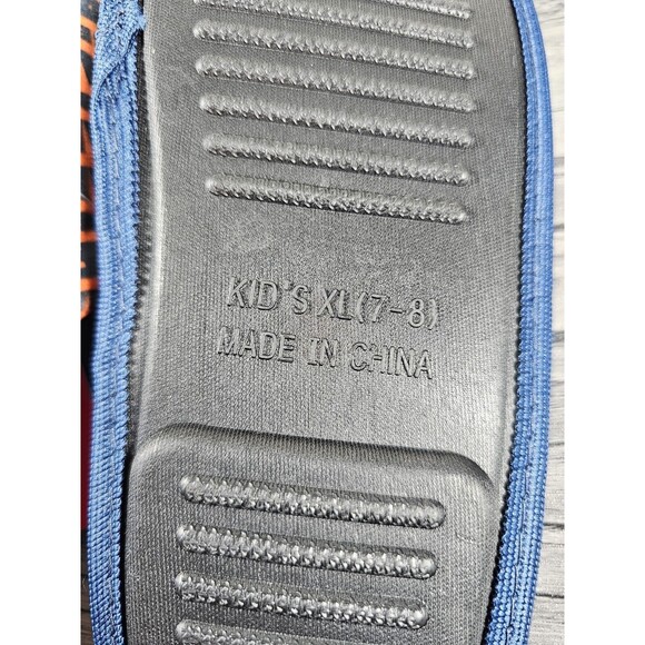 Chicago Bears NFL Unisex Kids SZ XL (7-8) Multi-Color Fluffy Slippers by FOCO - Picture 8 of 8